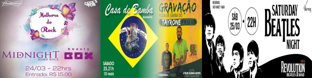 Agenda cultural do fim de semana em João Pessoa